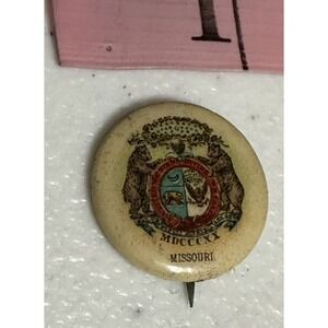 Missouri State Seal Sweet Caporal Cigarettes Whitehead & Hoag Pinback Button